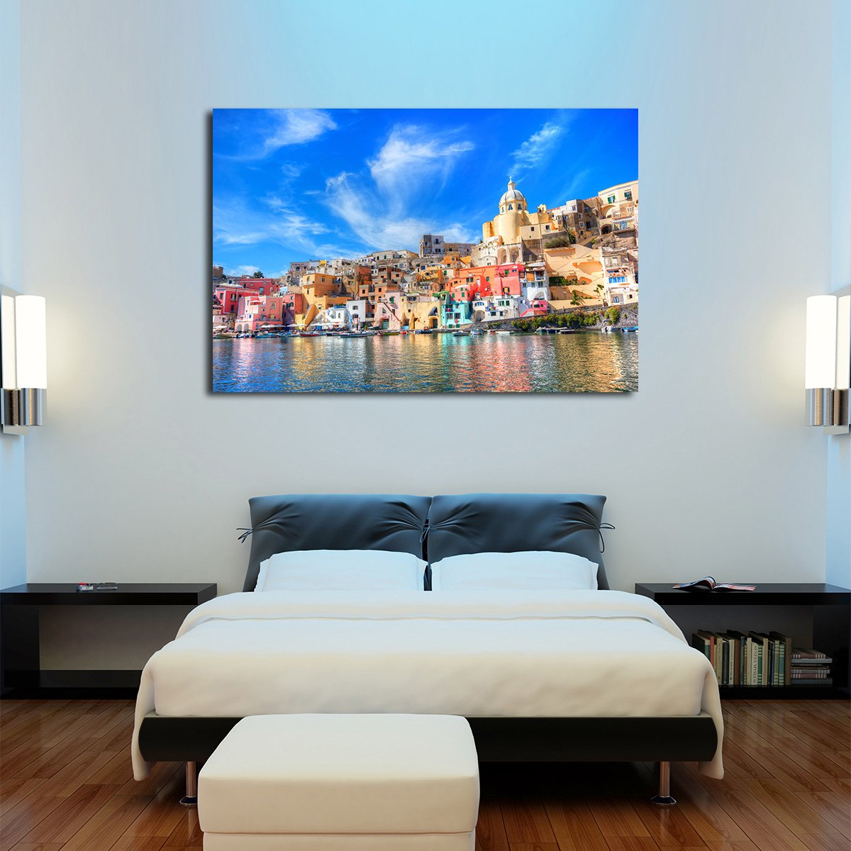 La Corricella Multi Panel Canvas Wall Art