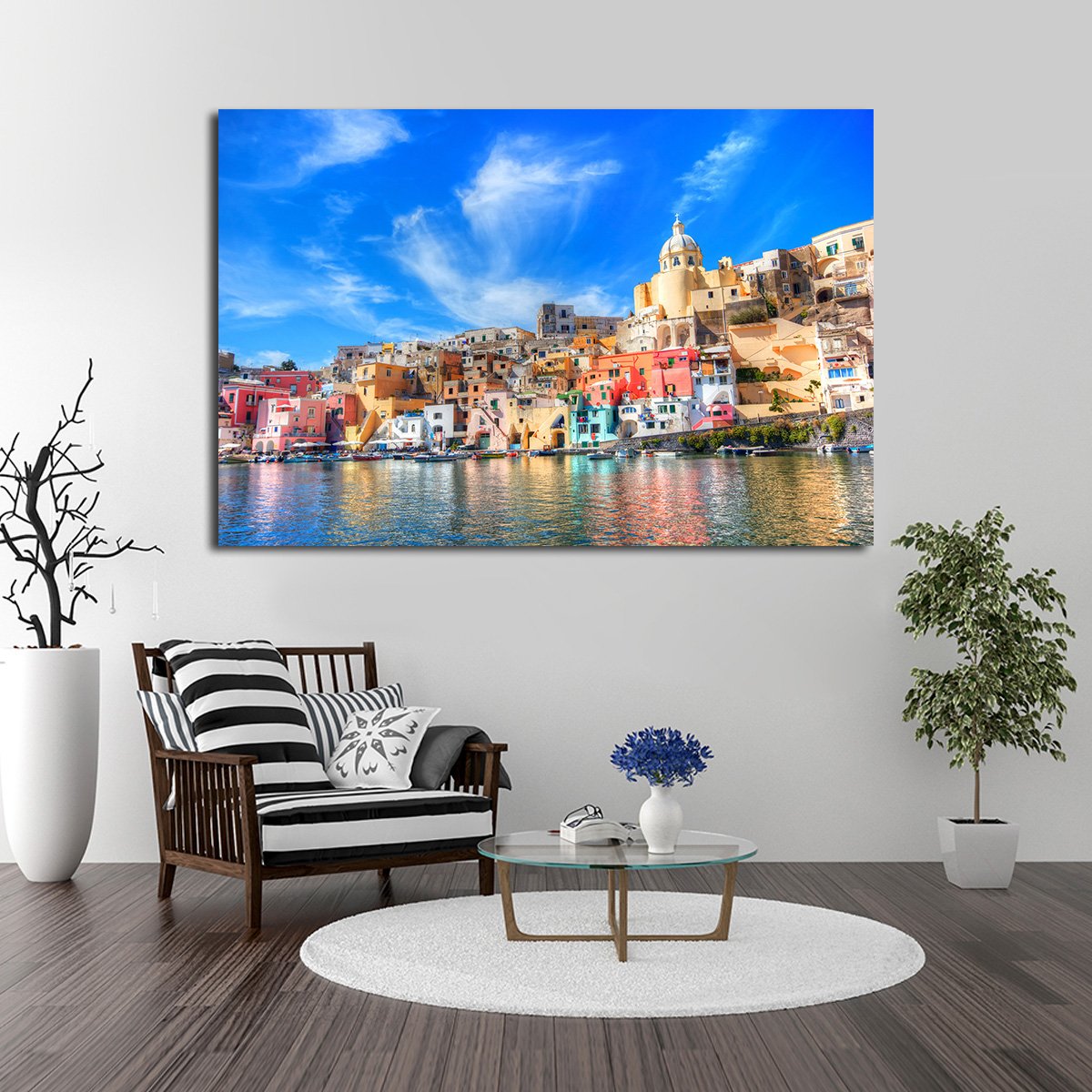 La Corricella Multi Panel Canvas Wall Art