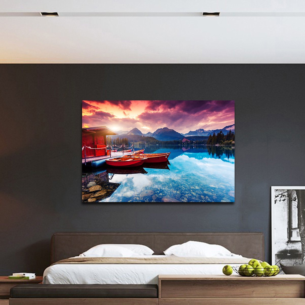 Lake Annecy Multi Panel Canvas Wall Art