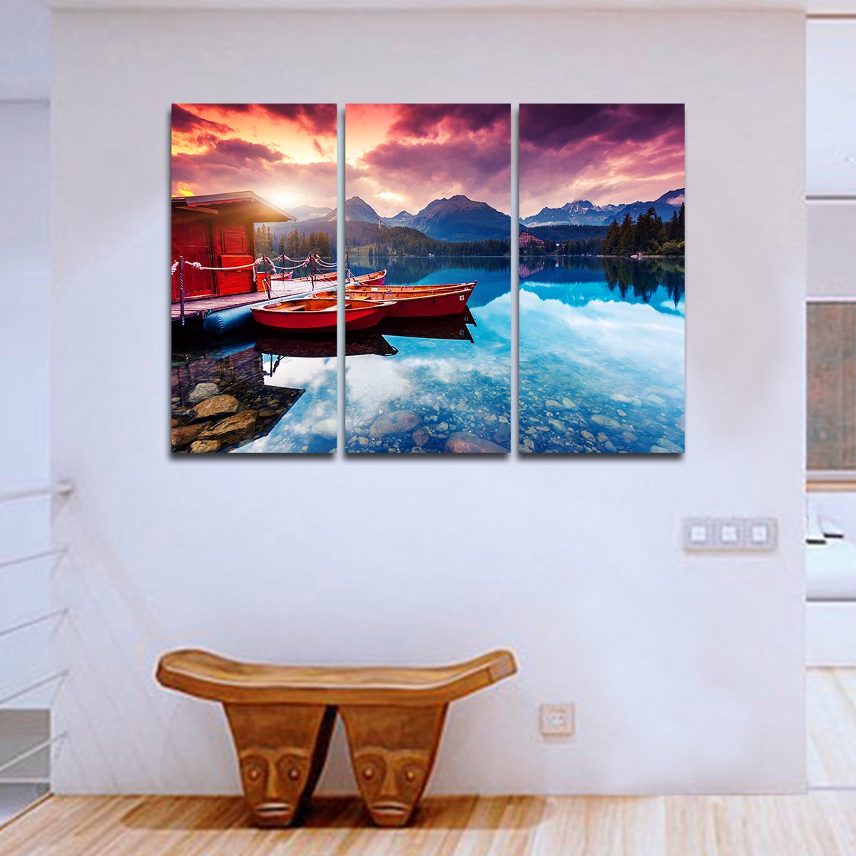 Lake Annecy Multi Panel Canvas Wall Art