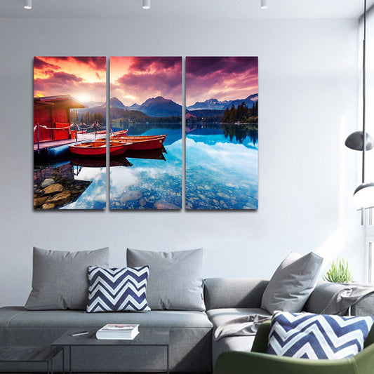 Lake Annecy Multi Panel Canvas Wall Art