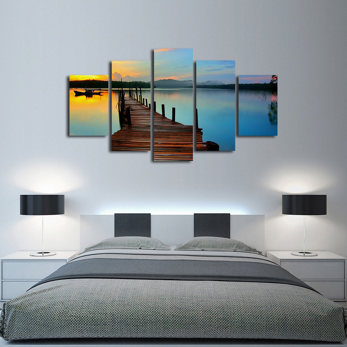 Lake Michigan Multi Panel Canvas Wall Art