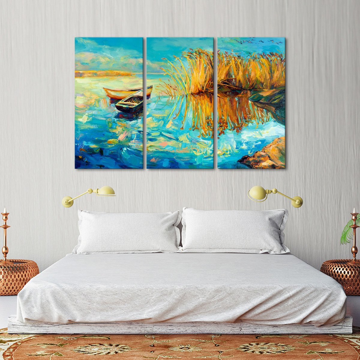 Lake Multi Panel Canvas Wall Art