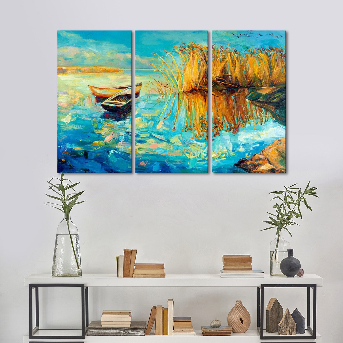 Lake Multi Panel Canvas Wall Art