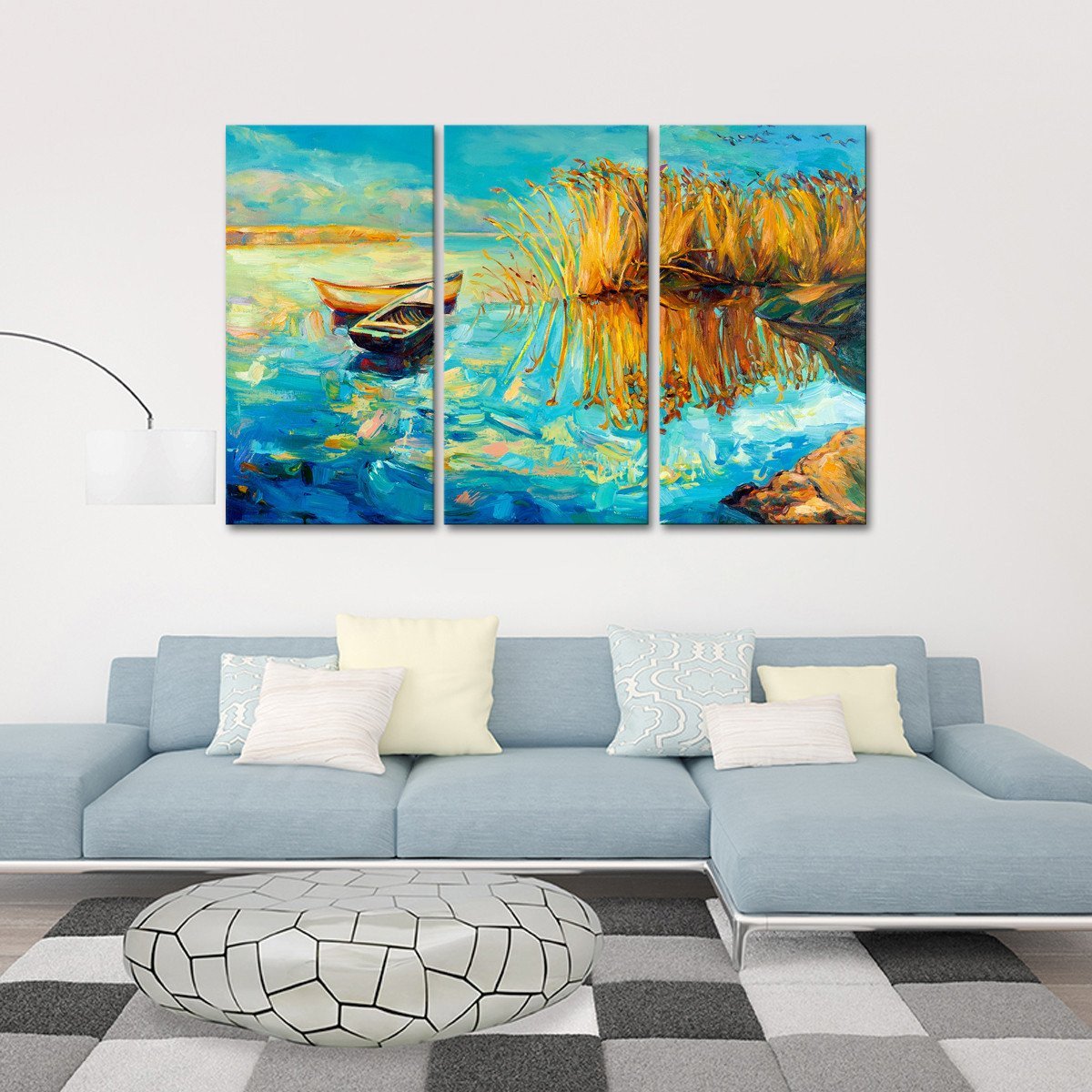 Lake Multi Panel Canvas Wall Art