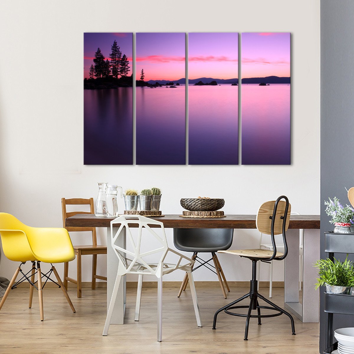 Lake Tahoe Multi Panel Canvas Wall Art