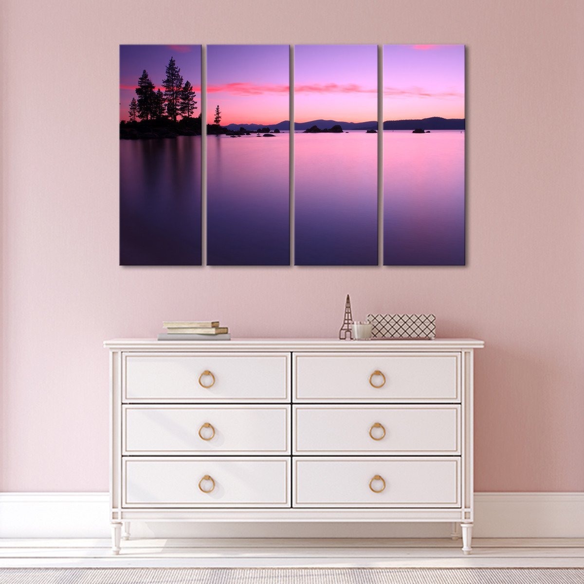 Lake Tahoe Multi Panel Canvas Wall Art