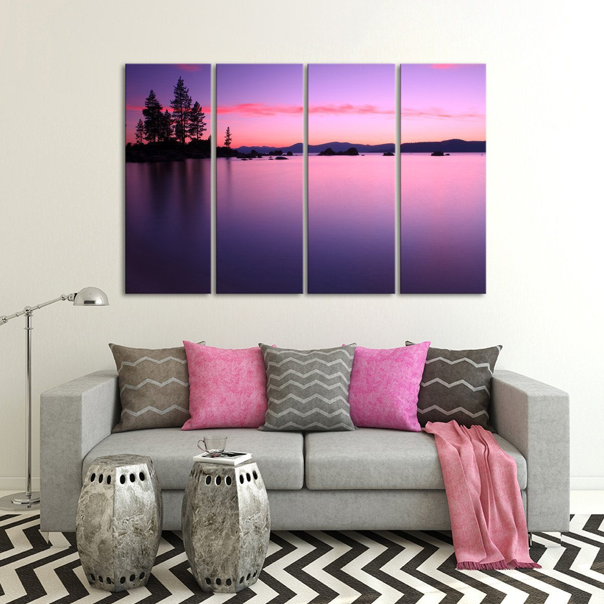 Lake Tahoe Multi Panel Canvas Wall Art