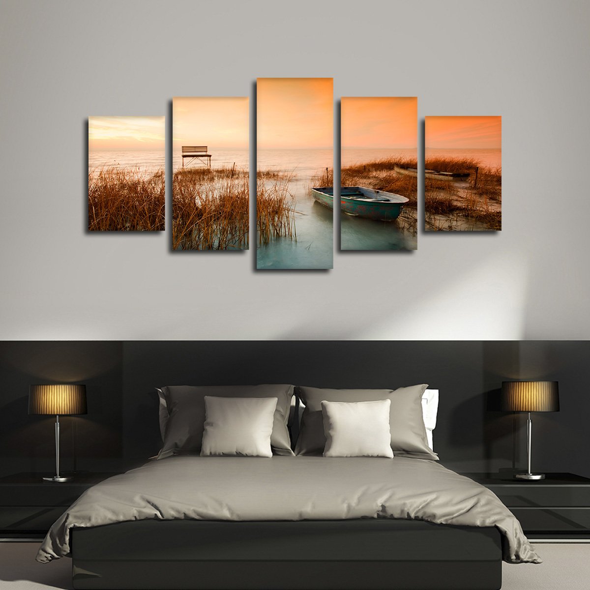 Lake of Stillness Multi Panel Canvas Wall Art