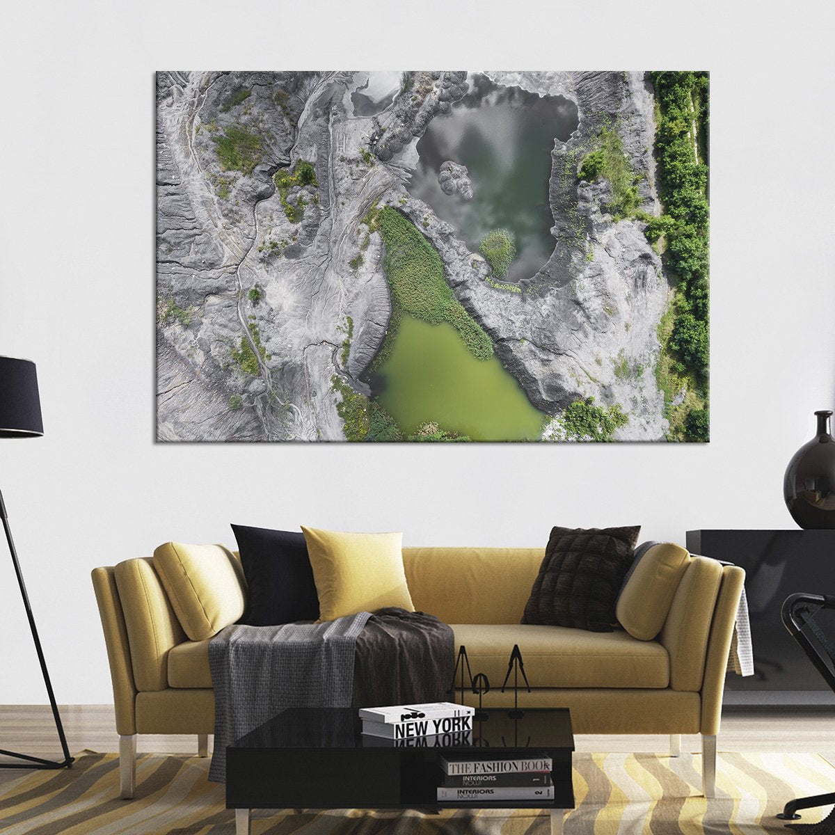 Land From Above Multi Panel Canvas Wall Art