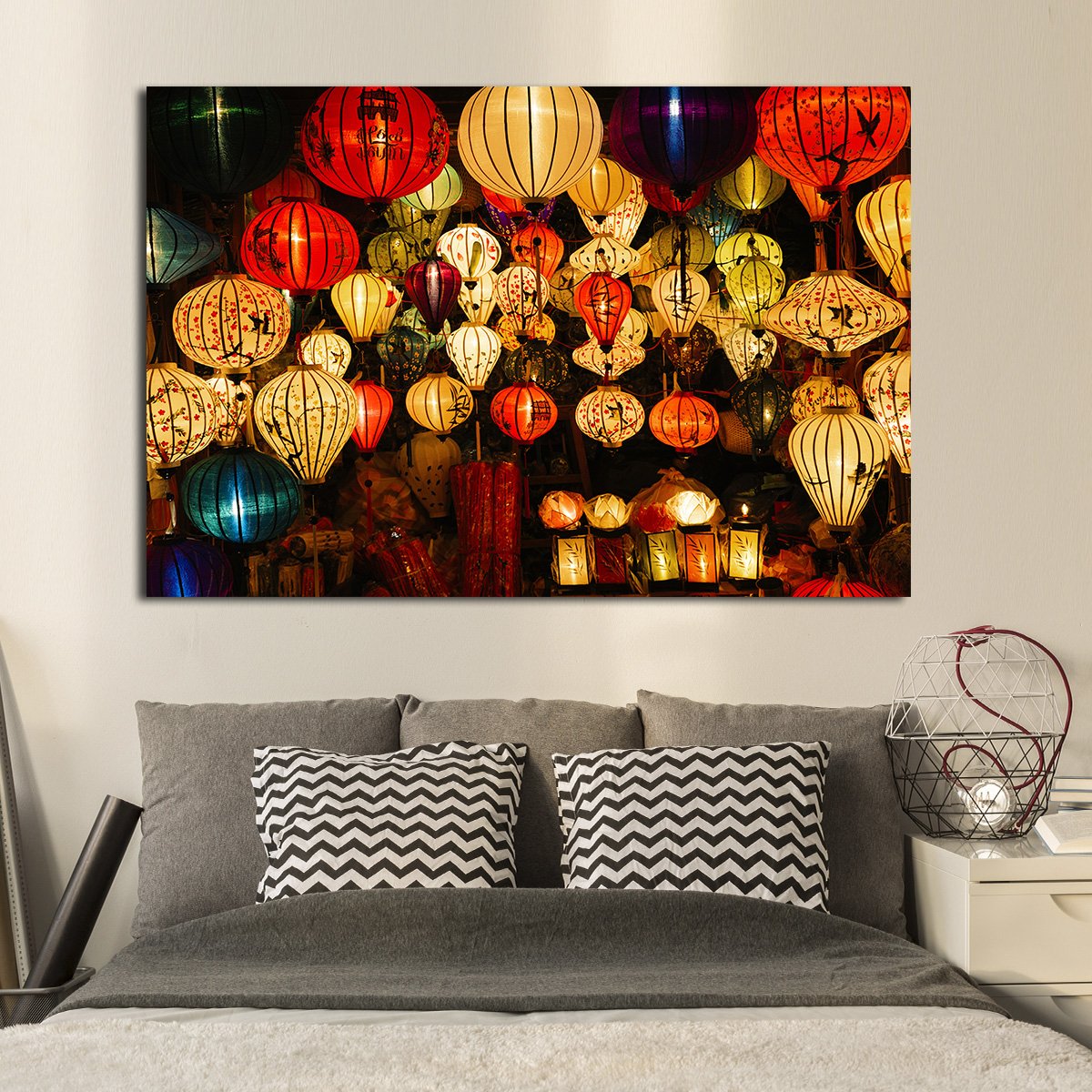Lantern Festival Multi Panel Canvas Wall Art