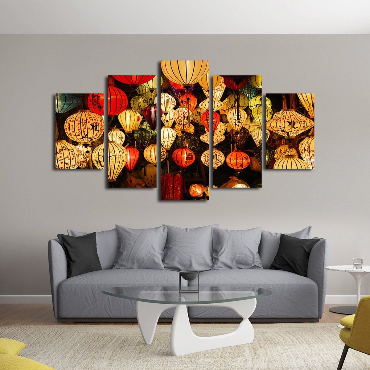 Lantern Festival Multi Panel Canvas Wall Art