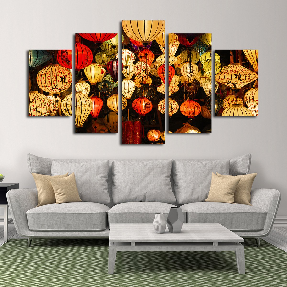 Lantern Festival Multi Panel Canvas Wall Art