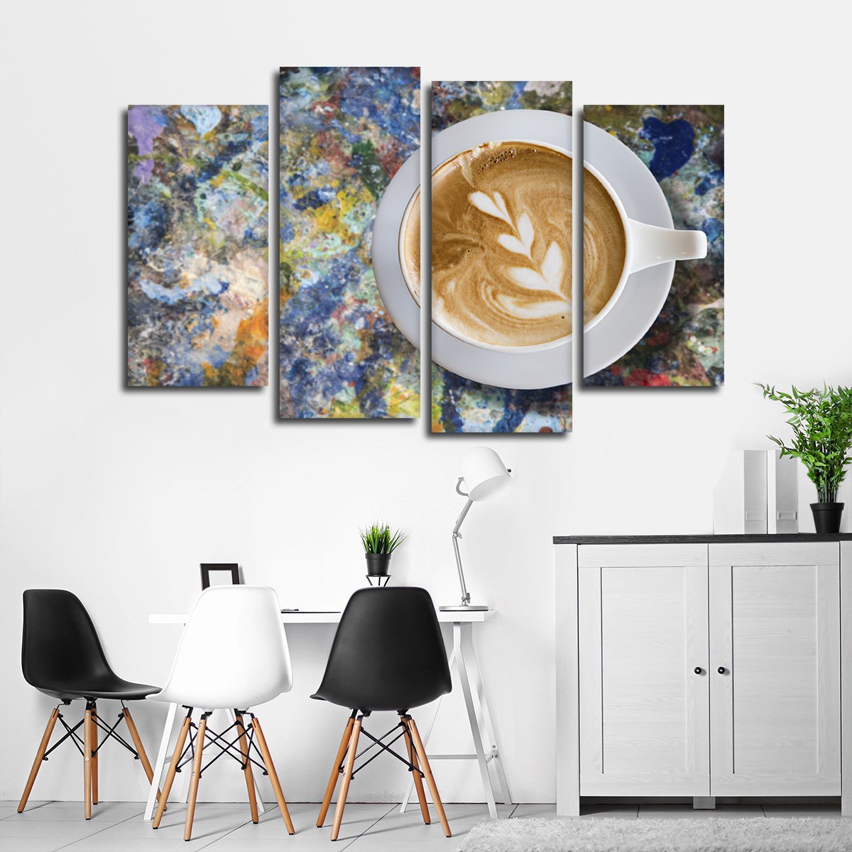 Latte Art Multi Panel Canvas Wall Art