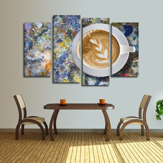 Latte Art Multi Panel Canvas Wall Art
