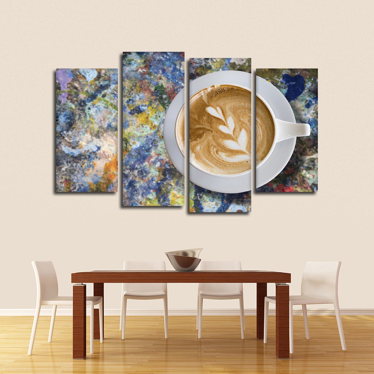 Latte Art Multi Panel Canvas Wall Art