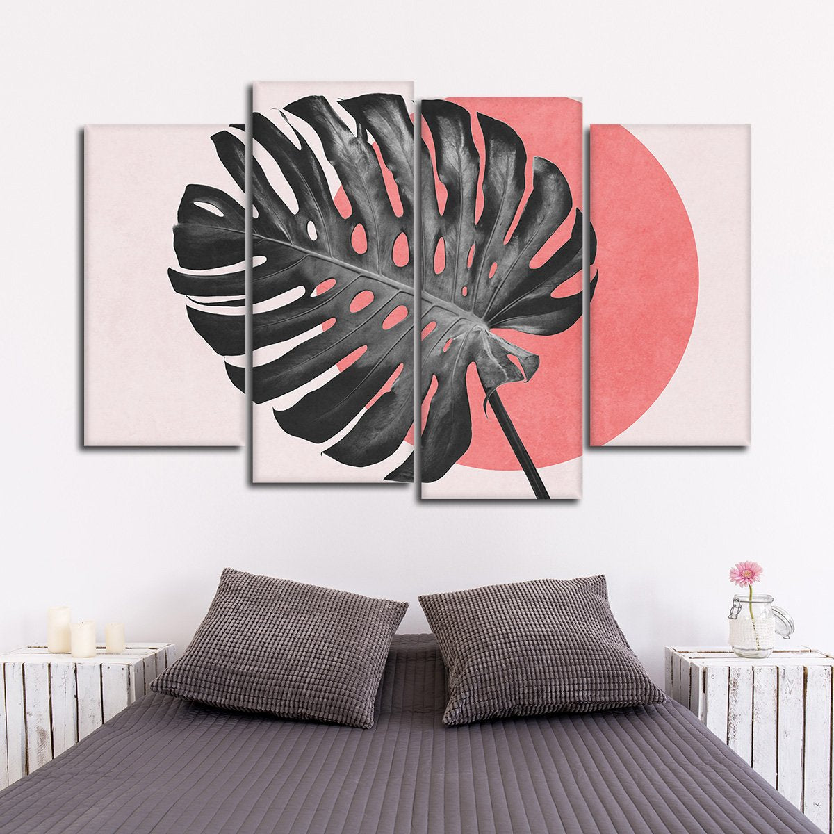 Leaf Of Paradise Multi Panel Canvas Wall Art
