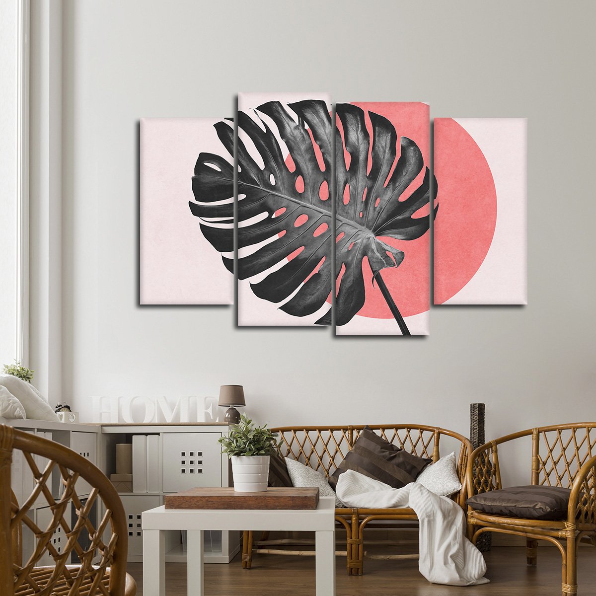 Leaf Of Paradise Multi Panel Canvas Wall Art