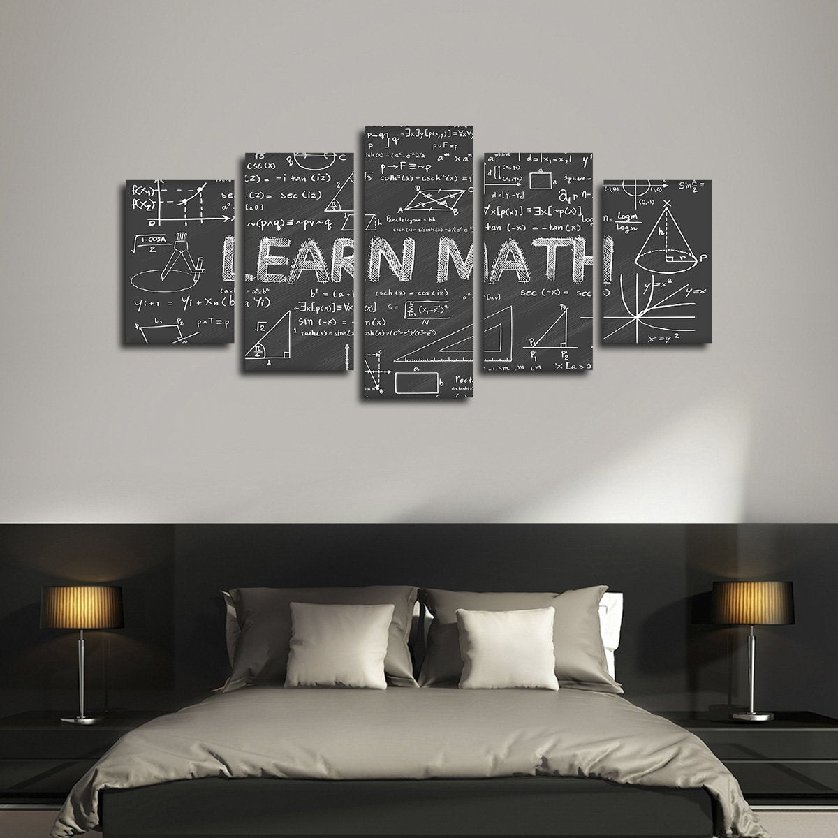 Learn Math Multi Panel Canvas Wall Art