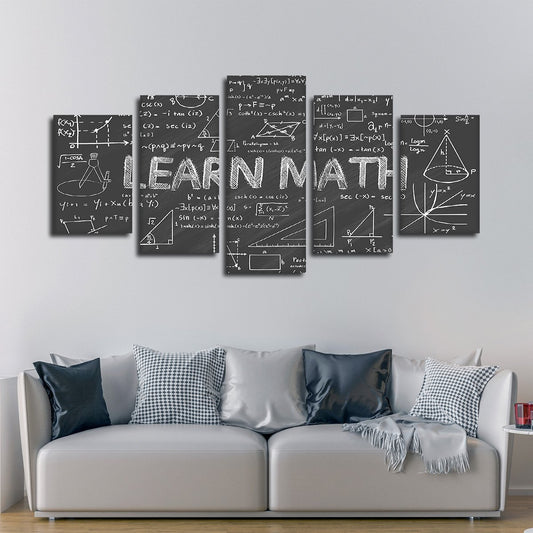 Learn Math Multi Panel Canvas Wall Art