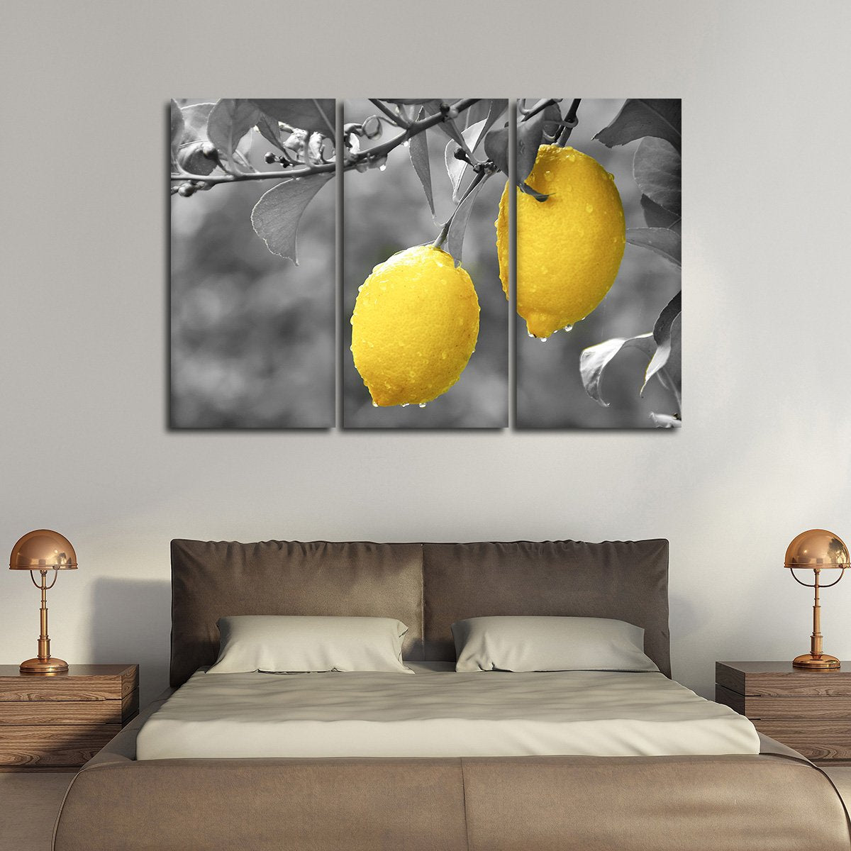 Lemons Pop Multi Panel Canvas Wall Art