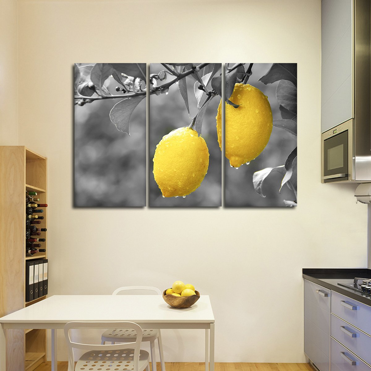 Lemons Pop Multi Panel Canvas Wall Art
