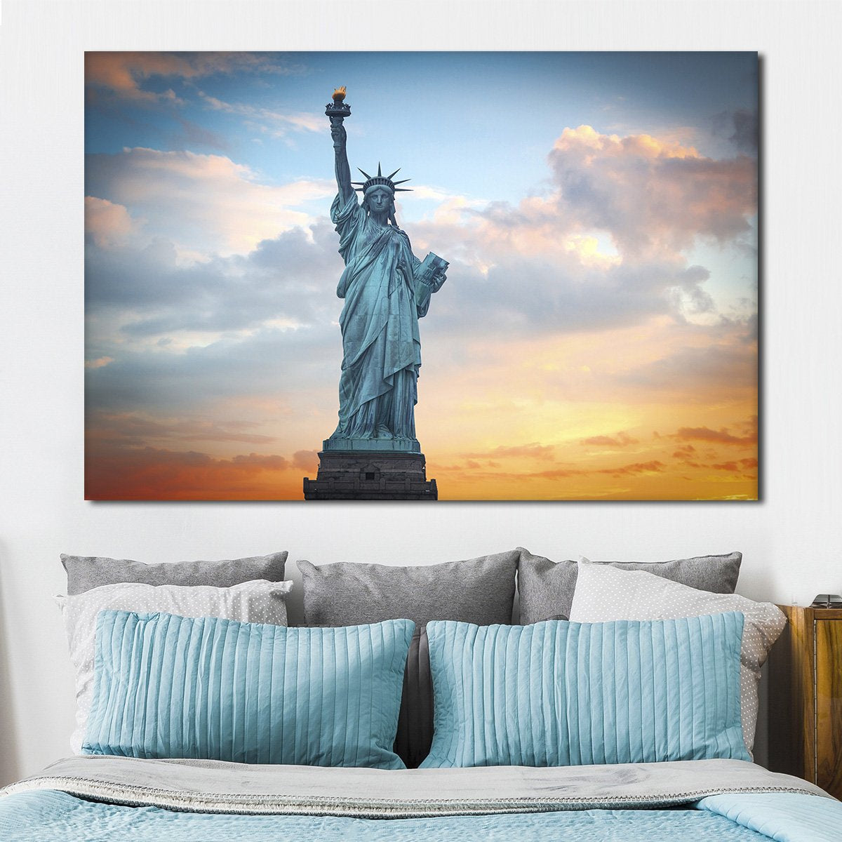 Liberty Statue Multi Panel Canvas Wall Art