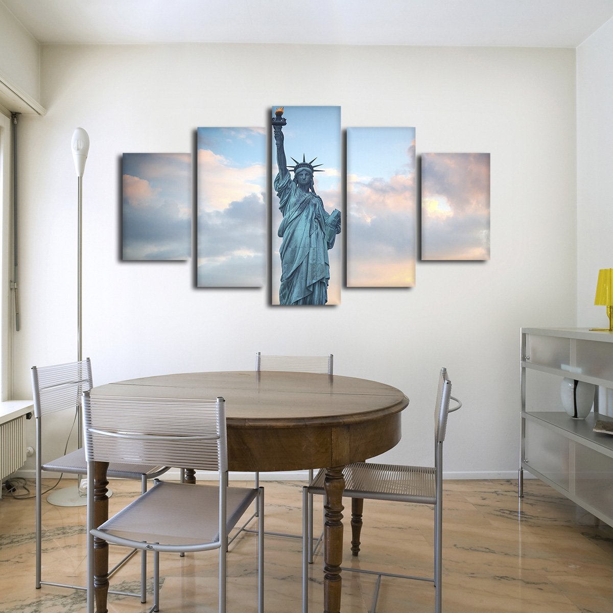 Liberty Statue Multi Panel Canvas Wall Art