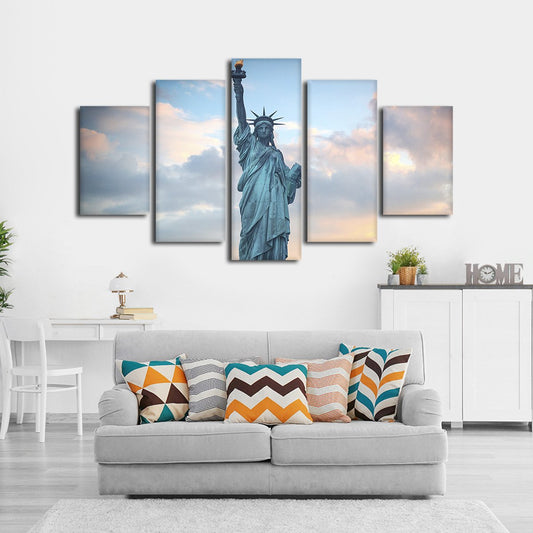 Liberty Statue Multi Panel Canvas Wall Art