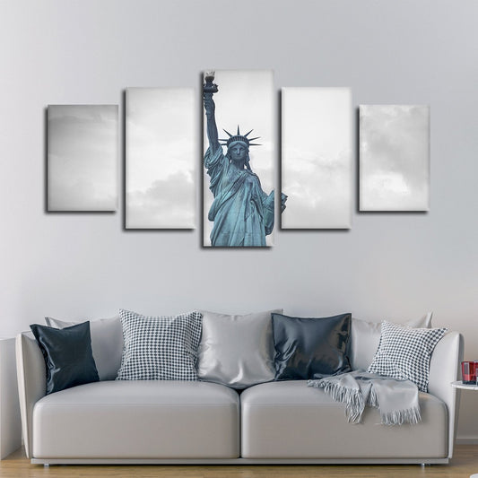 Liberty Statue Pop Multi Panel Canvas Wall Art