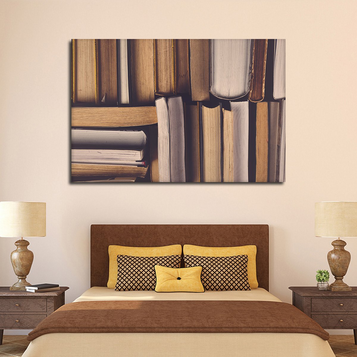 Library Multi Panel Canvas Wall Art