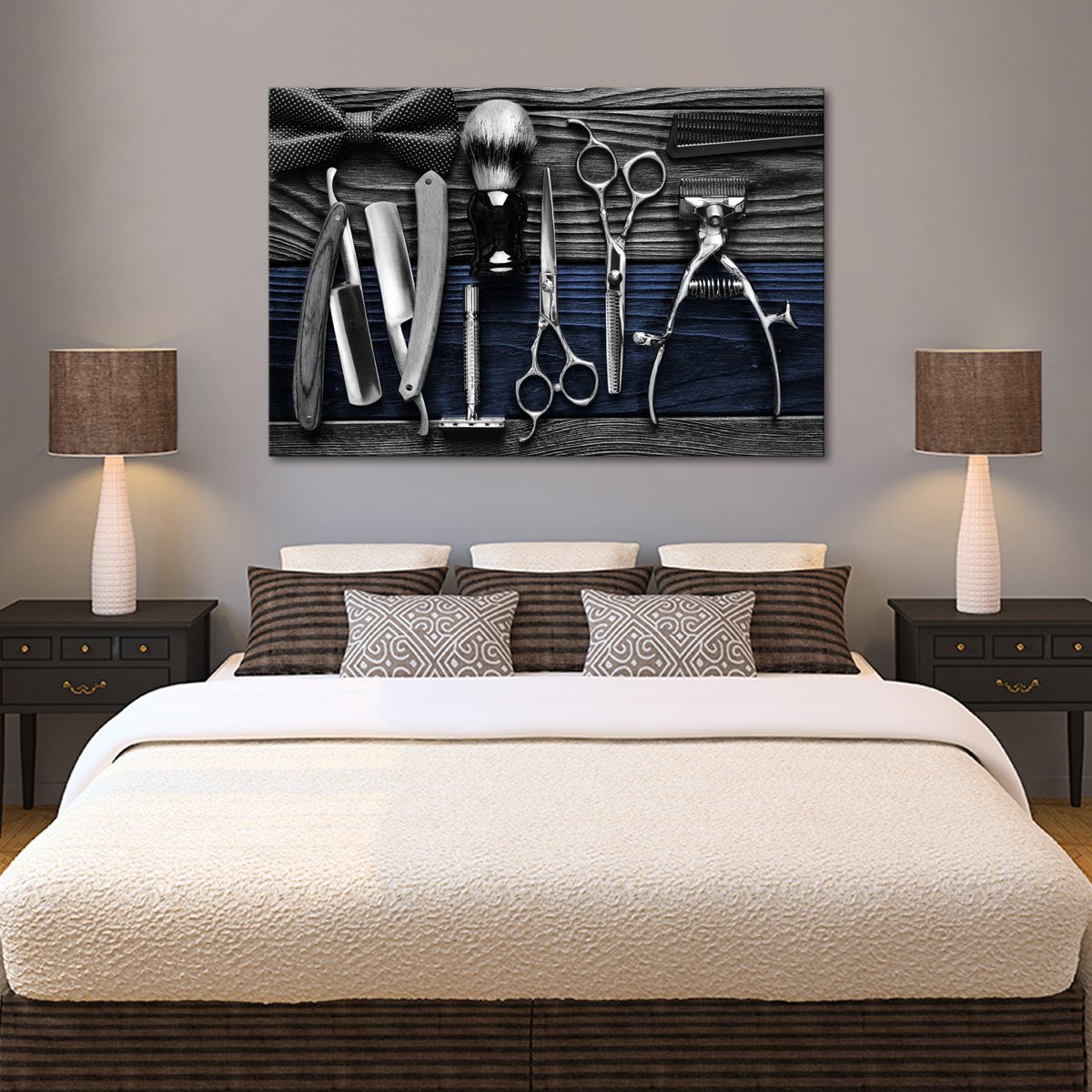 Lifestyle Barbershop Pop Multi Panel Canvas Wall Art