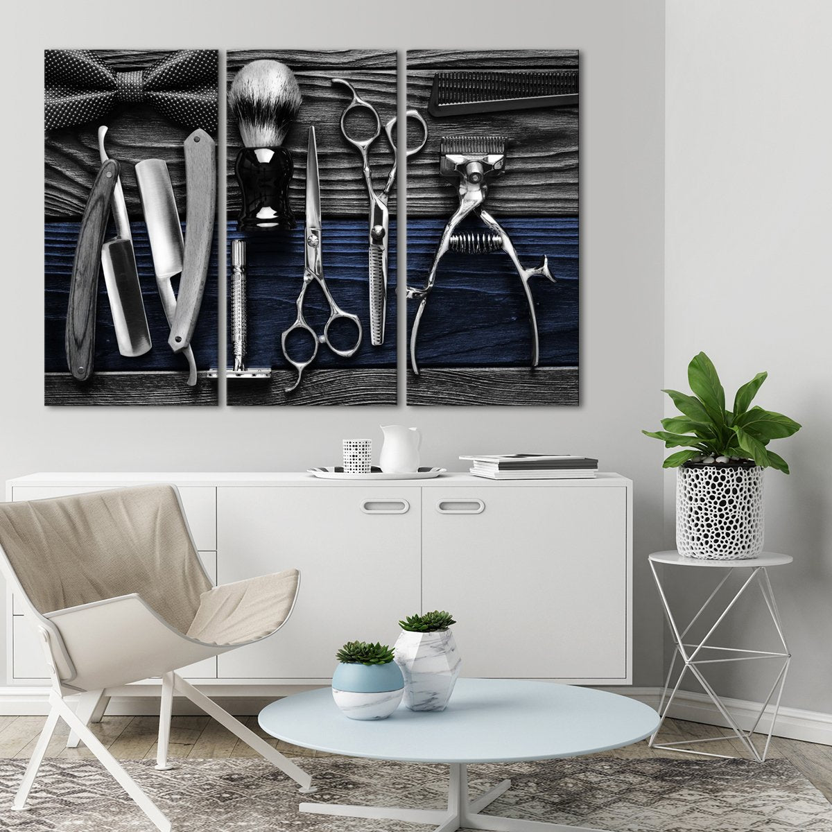 Lifestyle Barbershop Pop Multi Panel Canvas Wall Art
