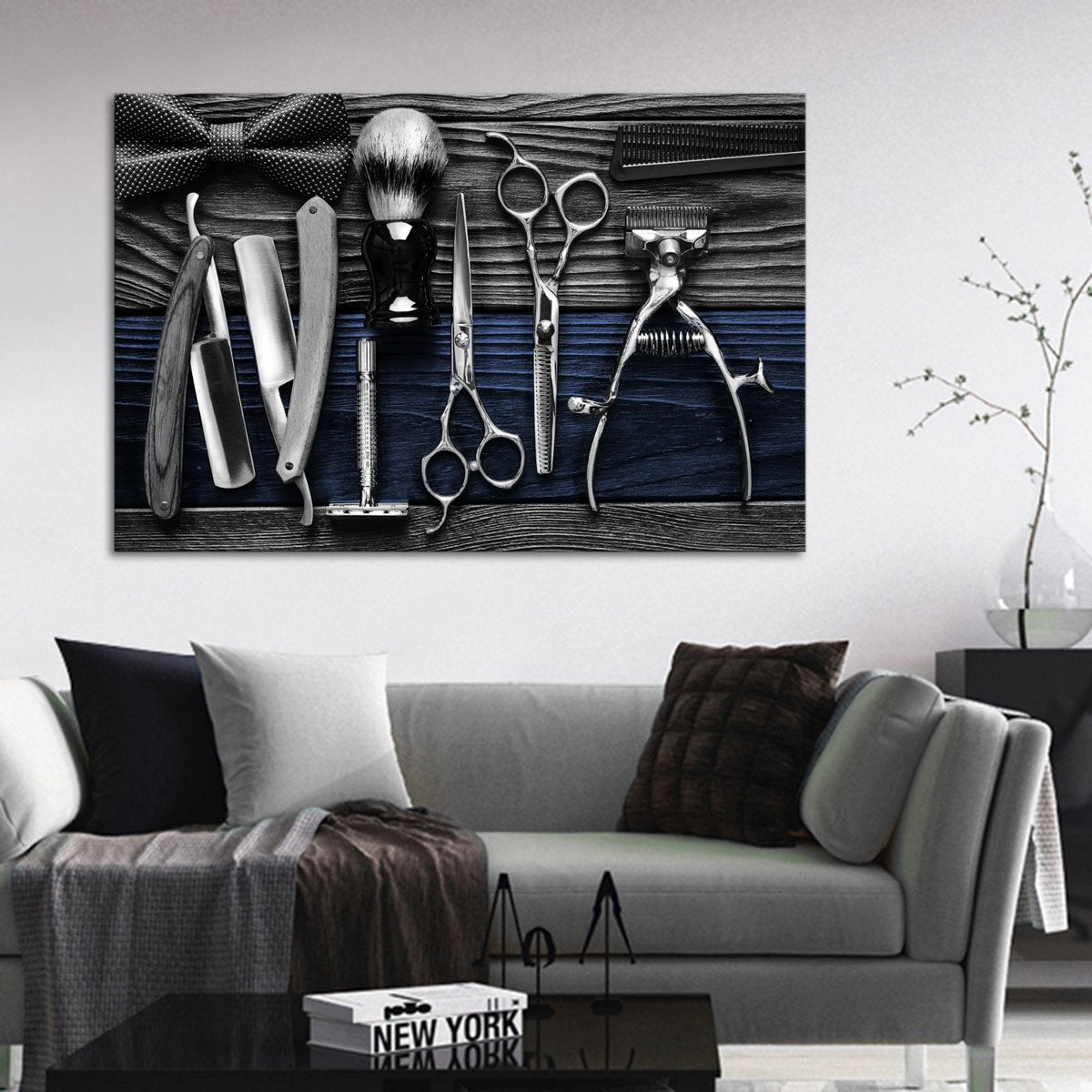 Lifestyle Barbershop Pop Multi Panel Canvas Wall Art