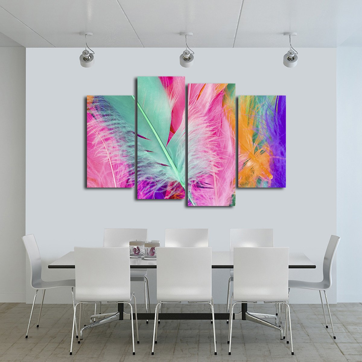 Light as a Feather Multi Panel Canvas Wall Art