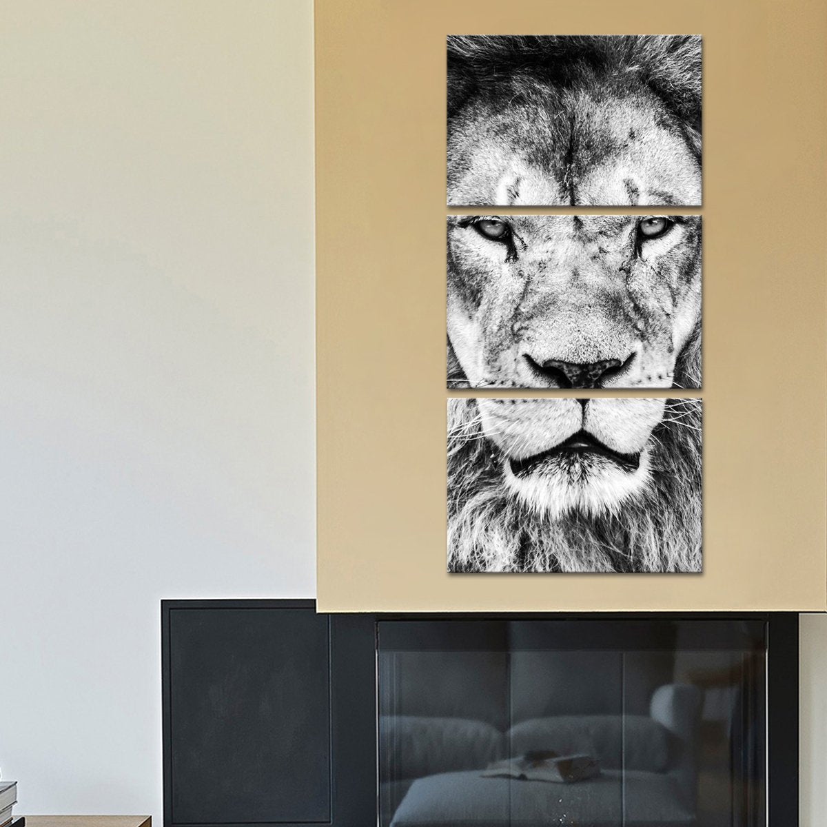 Lion Portrait Multi Panel Canvas Wall Art
