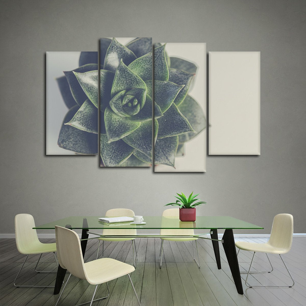Little Succulent Multi Panel Canvas Wall Art