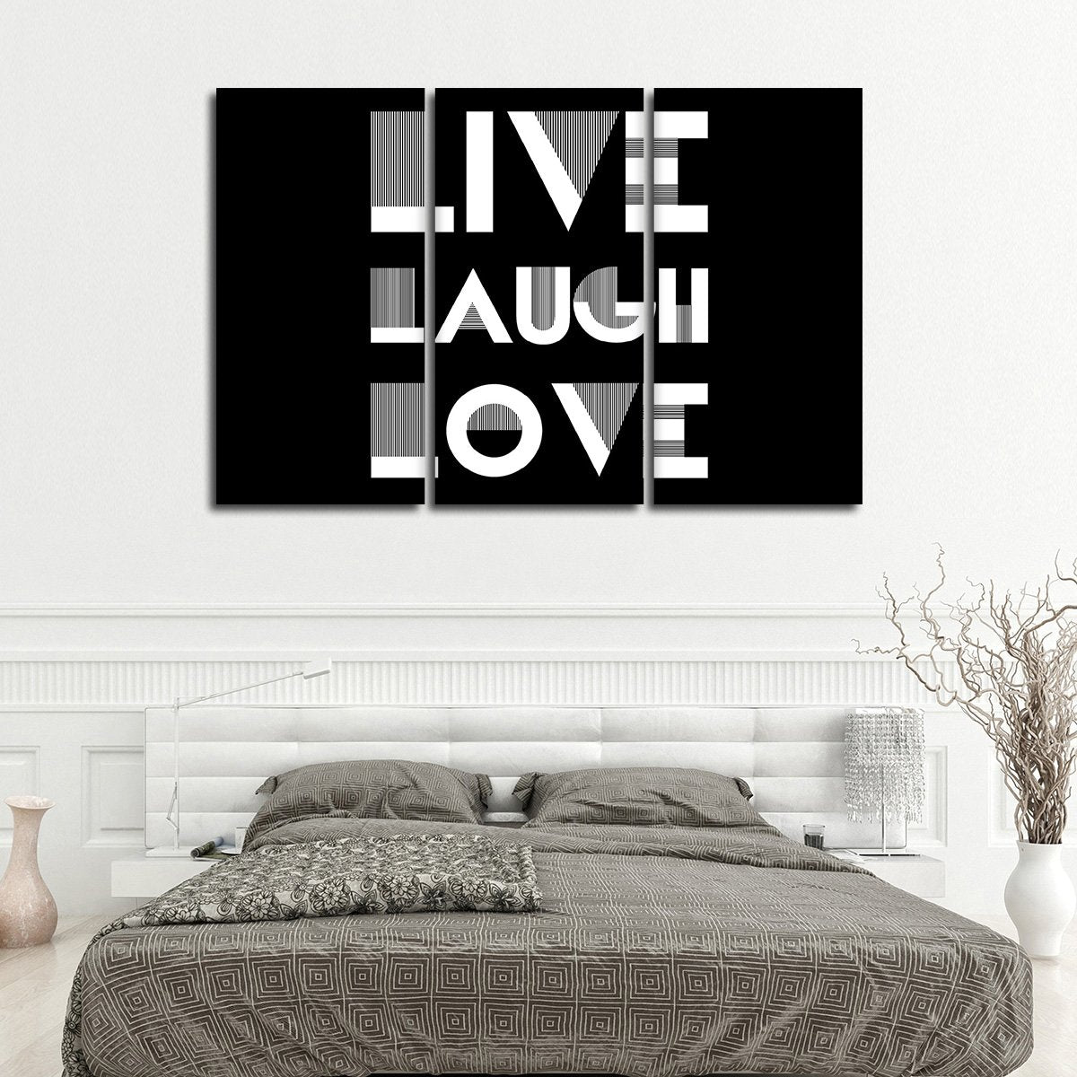 Live Laugh Love Multi Panel Canvas Wall Art