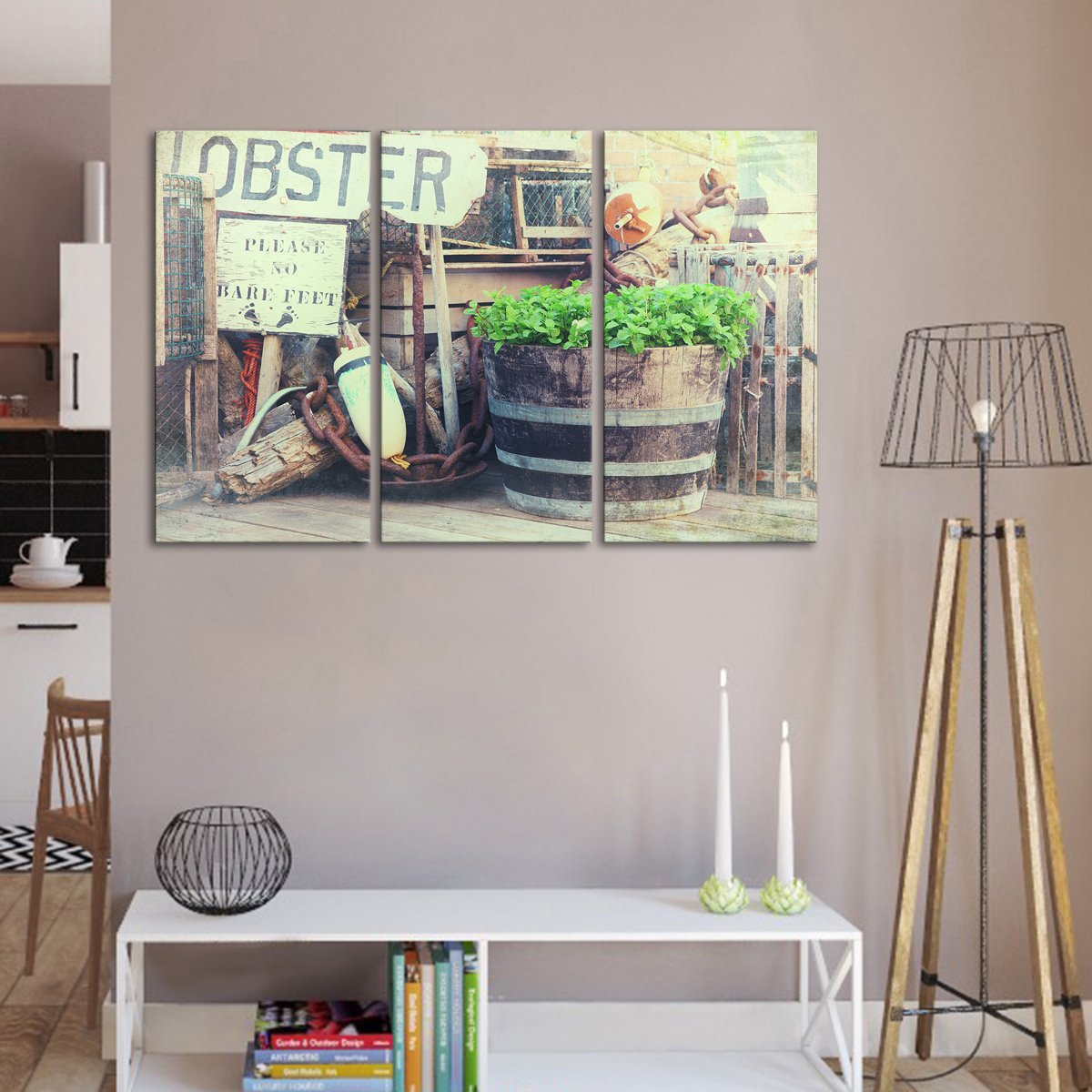 Lobster Multi Panel Canvas Wall Art