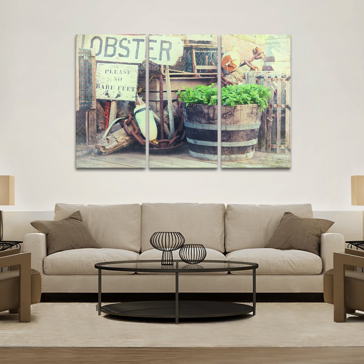 Lobster Multi Panel Canvas Wall Art