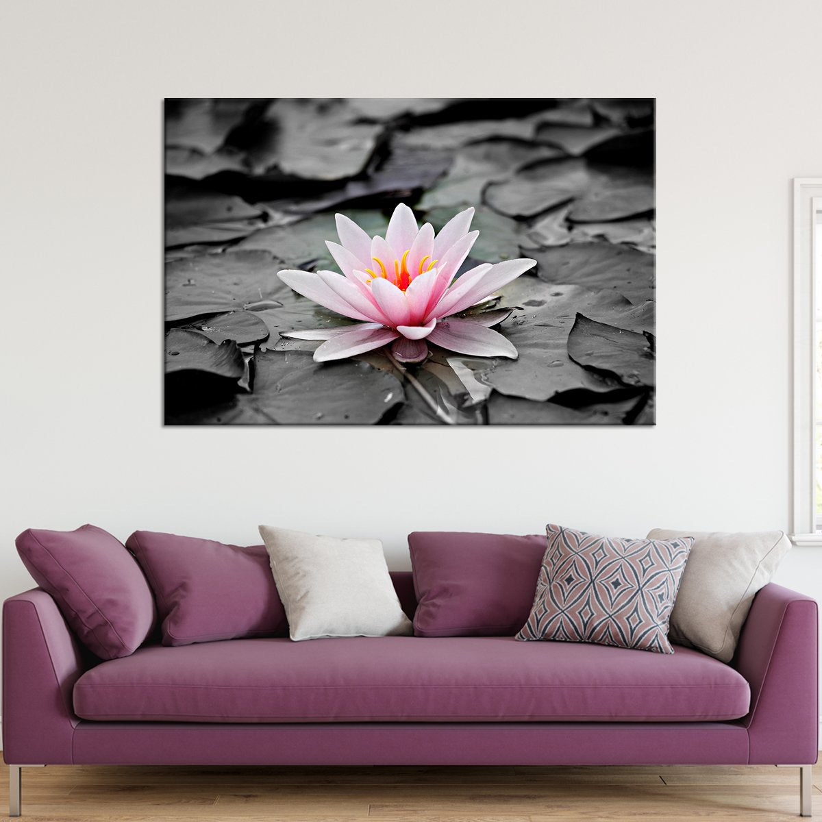 Lotus Pop Multi Panel Canvas Wall Art