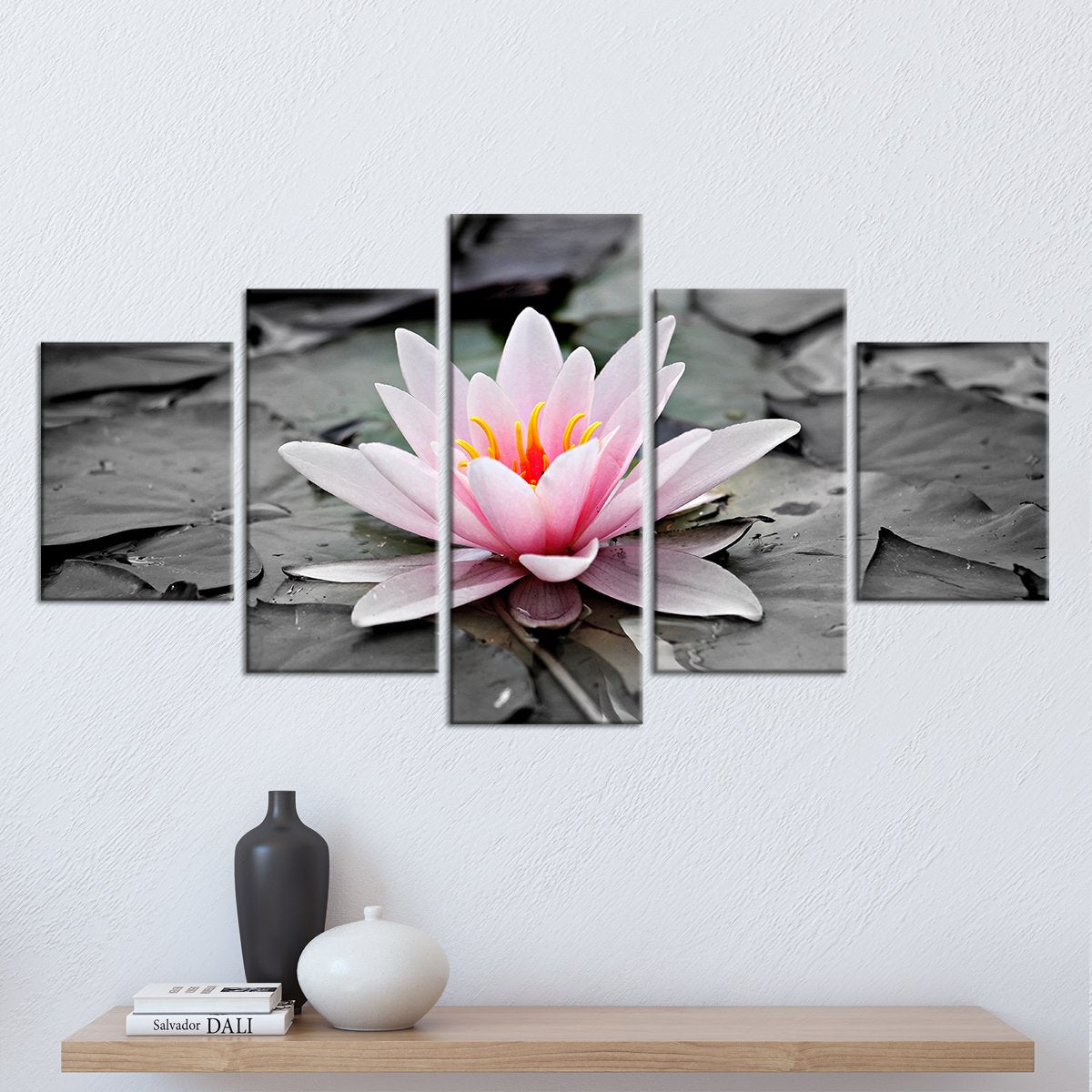 Lotus Pop Multi Panel Canvas Wall Art
