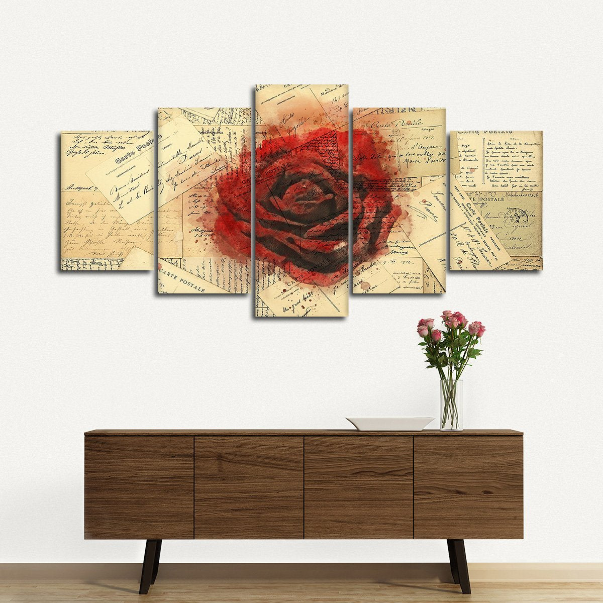 Love Letters Multi Panel Canvas Wall Art