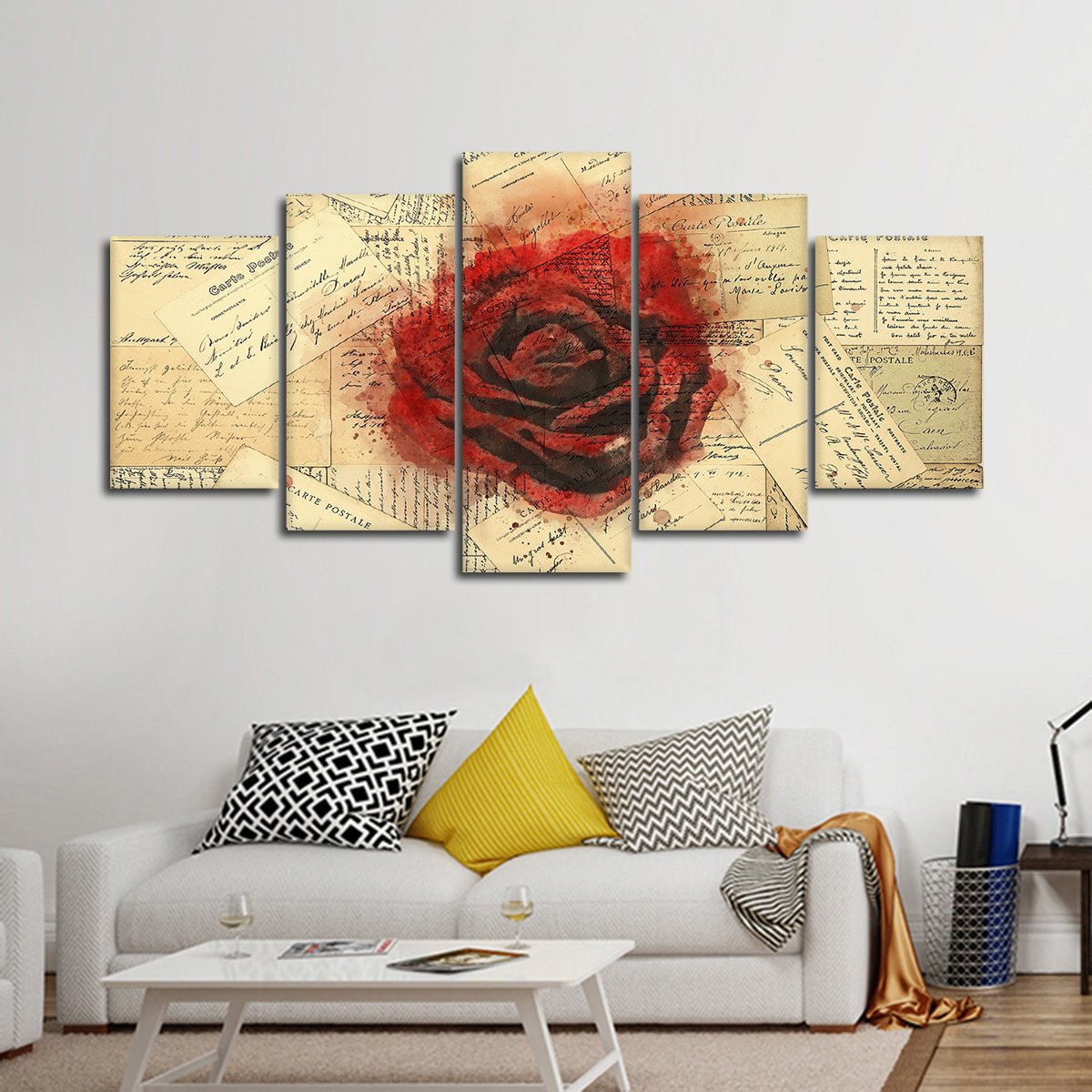 Love Letters Multi Panel Canvas Wall Art