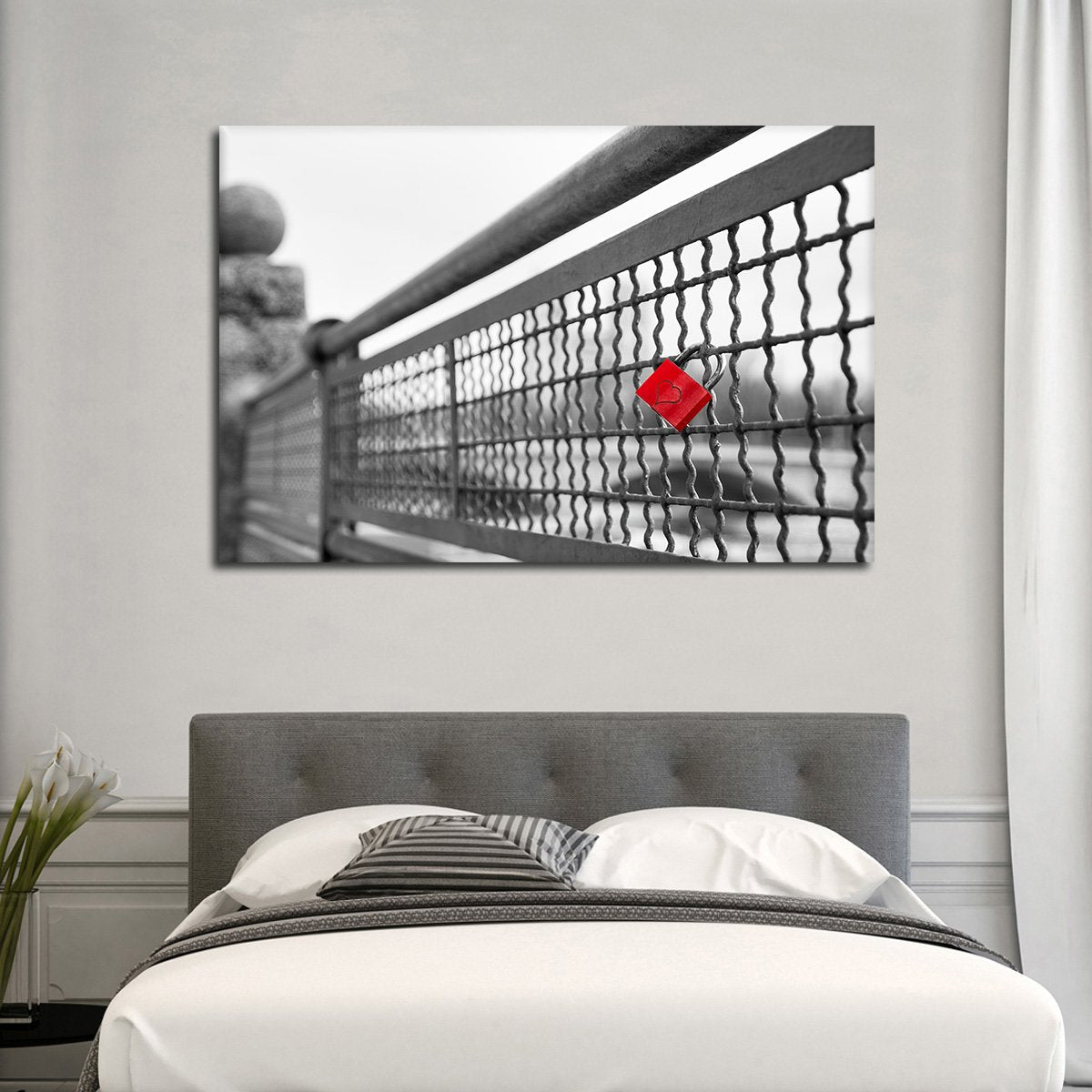 Love Padlock Pop Multi Panel Canvas Wall Art
