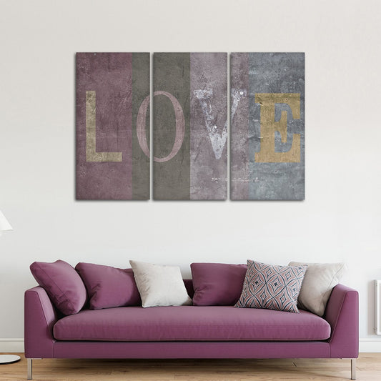 Love Sign Multi Panel Canvas Wall Art