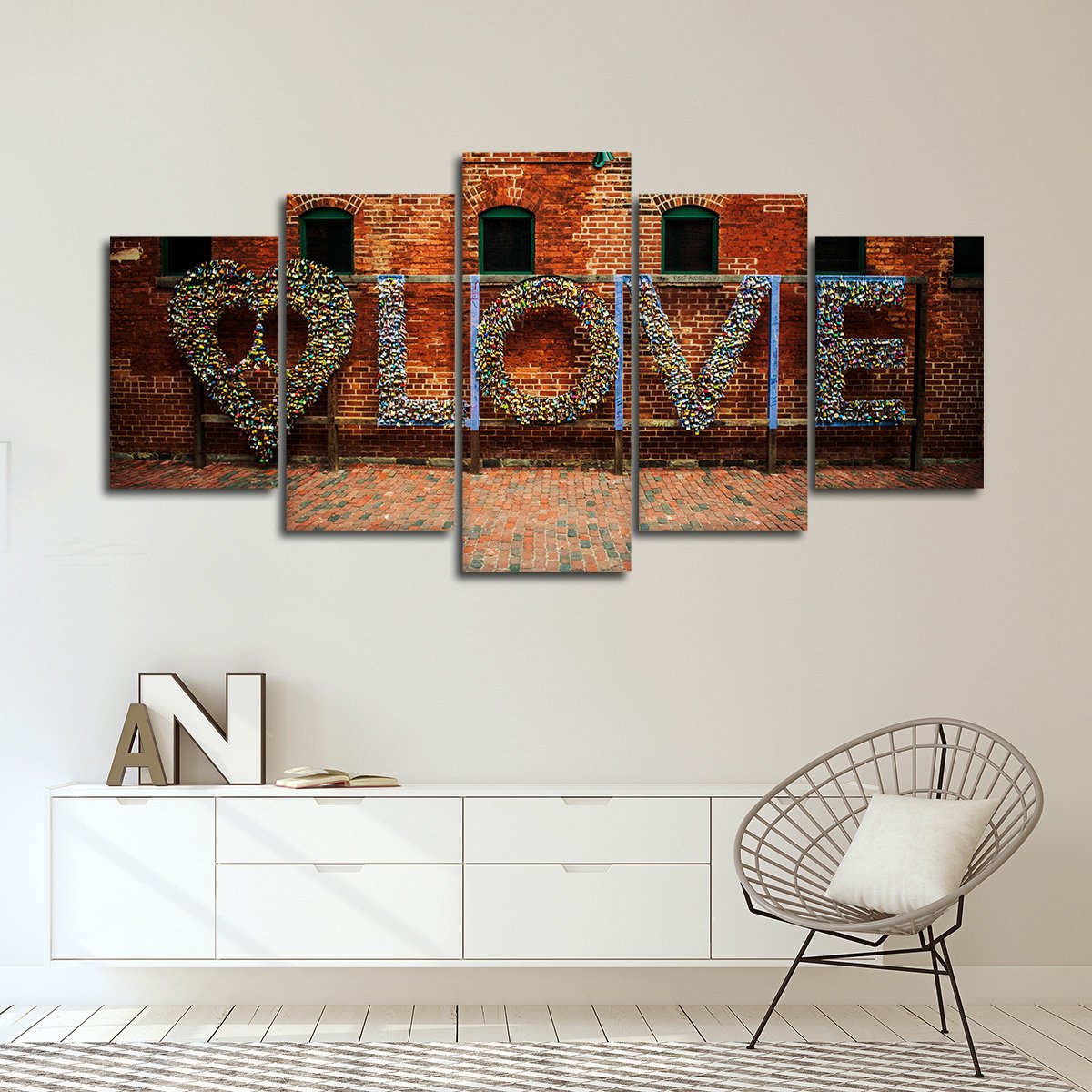 Love Wall Multi Panel Canvas Wall Art