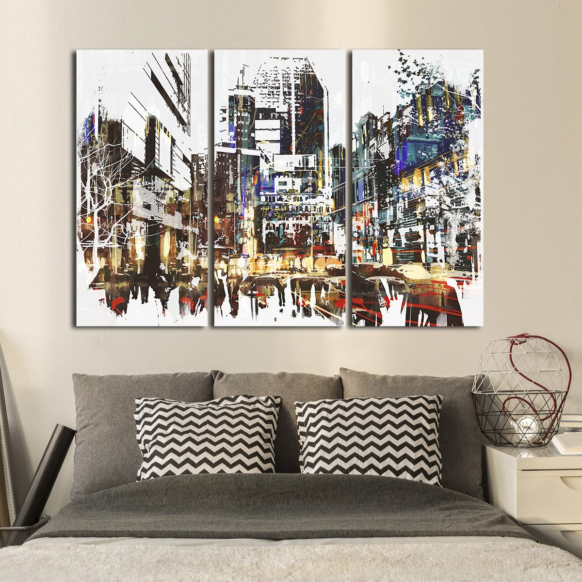 Lower Manhattan Multi Panel Canvas Wall Art