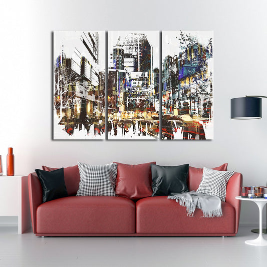 Lower Manhattan Multi Panel Canvas Wall Art