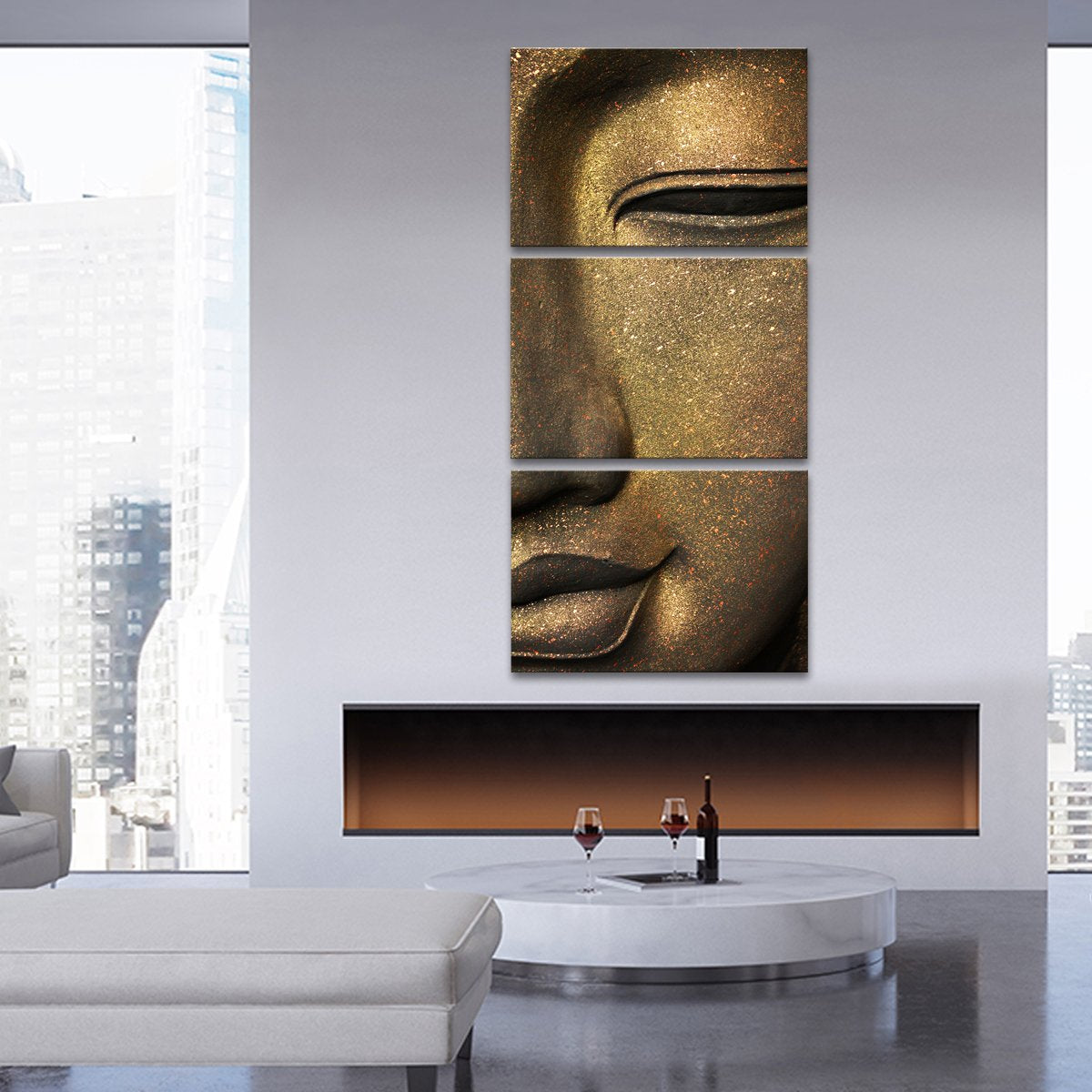 Luminous Buddha Multi Panel Canvas Wall Art